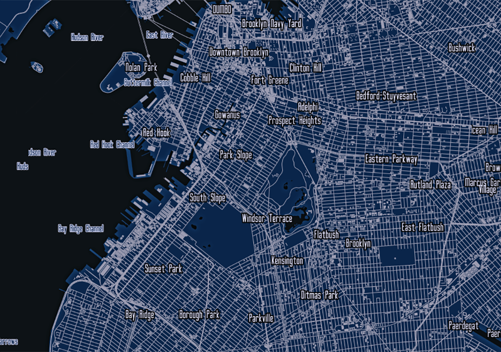 Gotham City Style Slippy Map